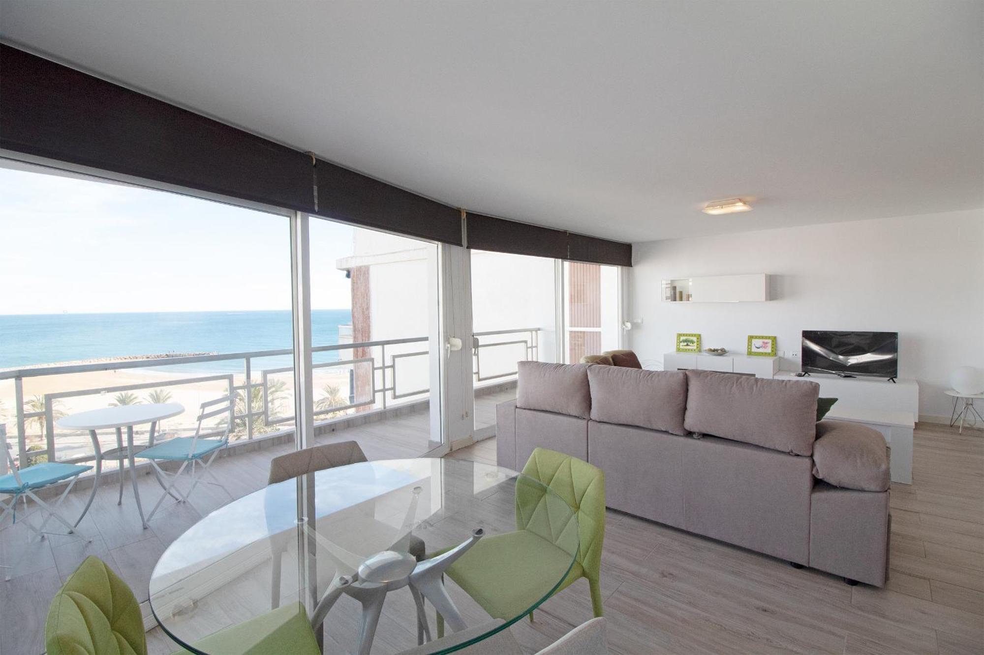 Global Properties, Apartamento Con Terraza E Increibles Vistas Al Mar Sagunto 外观 照片